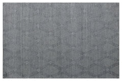 9' x 12' Gray Wool Geometric Hand Woven Area Rug