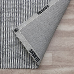 9' x 12' Gray Wool Geometric Hand Woven Area Rug
