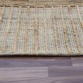 8' x 10' Brown Striped Hand Woven Area Rug