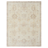 8' x 10' Beige Abstract Washable Non Skid Area Rug
