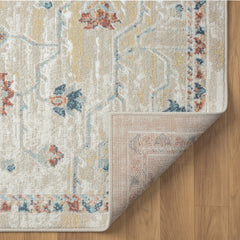 8' x 10' Ivory Medallion Area Rug