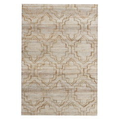 8' x 10' Brown Trellis Hand Woven Area Rug