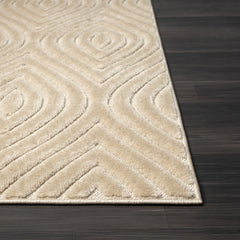 5' x 7' Beige Trellis Area Rug