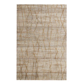 5' x 8' Brown Abstract Hand Woven Area Rug
