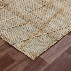 5' x 8' Brown Abstract Hand Woven Area Rug