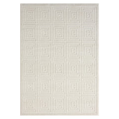 8' x 10' Ivory Geometric Area Rug