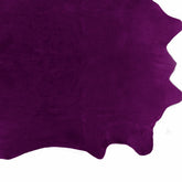 5' x 7' Purple Cowhide Hand Knotted Area Rug