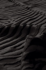 5' x 7' Black Cowhide Hand Knotted Area Rug