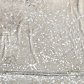 6' x 7' Silver and Ivory Cowhide Hand Knotted Area Rug