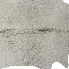 5' x 7' Light Gray Cowhide Hand Knotted Area Rug