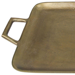 Jumbo Gold Metal Square Tray