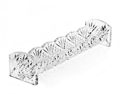 10" Rectangular Cut Crystal Cracker Tray