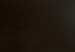 59" Espresso And Silver Metal Dining Table