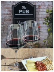 Set of Four Clear Tritan Plastic Stemmed All Purpose Wine Glasses