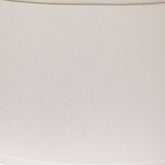 16" White Throwback Oval No Slub Lampshade