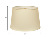 16" Ivory Rounded Empire Slanted No Slub Lampshade