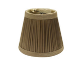 7" Ash Set of 6 Slanted Chandelier Tafetta Lampshades