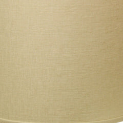 13" Parchment Beige Throwback Drum Linen Lampshade