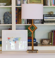 14" White Throwback Oval No Slub Lampshade