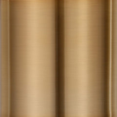 27" Brass Metal Table Lamp With White Drum Shade