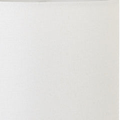 15" Gold and White Ceramic Cylinder Table Lamp With White Drum Shade