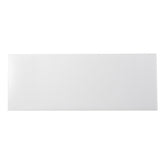 42" White and Black Glass Sled Console Table