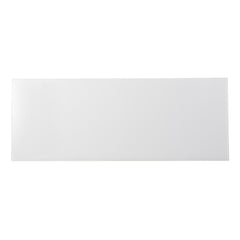 42" White and Black Glass Sled Console Table