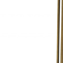 23" Gold And Black Marble And Iron Round End Table