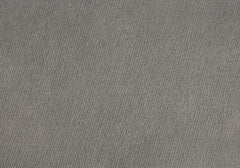 14" Gray Velvet And Gold Round Ottoman