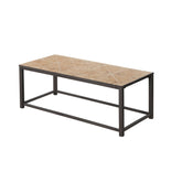 42" Brown Rectangular Coffee Table