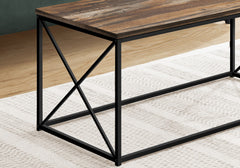 41" Brown Rectangular Coffee Table