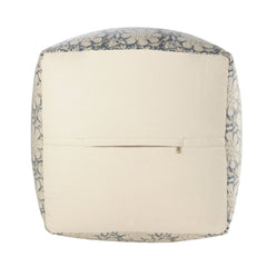 20" Beige 100% Cotton Ottoman