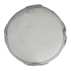 18" Gray 100% Cotton Ottoman