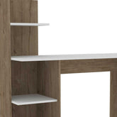 47" White and Brown Computer Desk