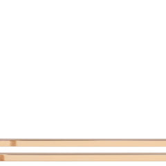 42" White and Gold Writing Desk