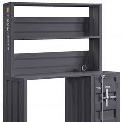 47" Gunmetal Iron Writing Desk