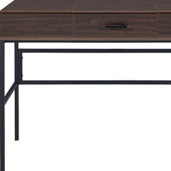42" Brown and Black Writing Desk