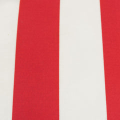 22" Red and White Striped Indoor Outdoor Throw Pillow Cover and Insert