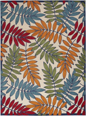 12' x 15' Beige Floral Power Loom Area Rug