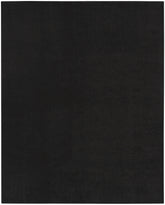 12' X 15' Black Power Loom Area Rug