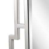 42" Silver Accent Wood Mirror