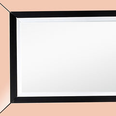 26" Rose Gold Wood Framed Accent Mirror