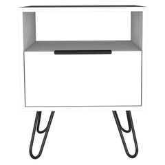 22" White Nightstand