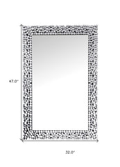 47" Mirrored & Faux Gems Accent Mirror
