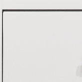 24" White Two Drawer Nightstand