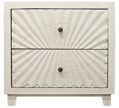 30" Ivory Two Drawer Nightstand