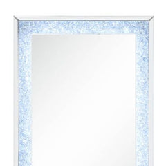 47" Mirrored & Faux Diamonds Lighted Accent Mirror