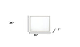 35" White Finish Dresser Mirror