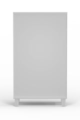 28" White Solid Wood Five Drawer Chest