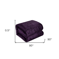 Purple Queen Polyester 180 Thread Count Washable Down Comforter Set